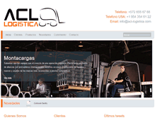 Tablet Screenshot of acl-logistica.com